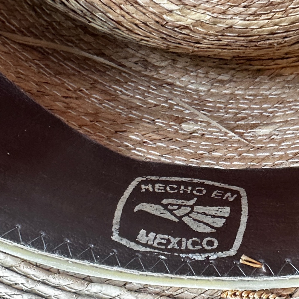 Sahuayo Legitimo straw hat size 59 or 7 3/8 - Picture 7 of 8